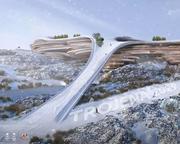 　サウジアラビアで開催予定の２０２９年冬季アジア大会の会場イメージ図（同国オリンピック・パラリンピック委員会のＸより、共同）