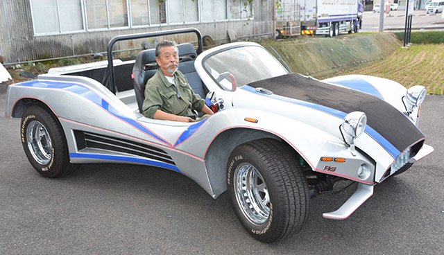 野村昌彦さんが一人で手掛けたオリジナル自動車＝関市鋳物師屋、岐阜フェンダー