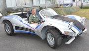 野村昌彦さんが一人で手掛けたオリジナル自動車＝関市鋳物師屋、岐阜フェンダー
