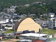町中で異彩を放つモザイクタイルミュージアム＝多治見市笠原町