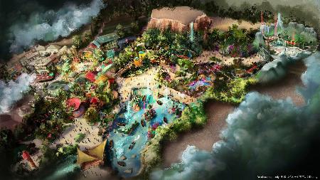 　東京ディズニーリゾートを運営するオリエンタルランドが発表したテーマパークのエリア刷新のイメージ