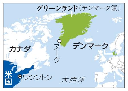 　グリーンランド・ヌーク、デンマーク、米国、カナダ