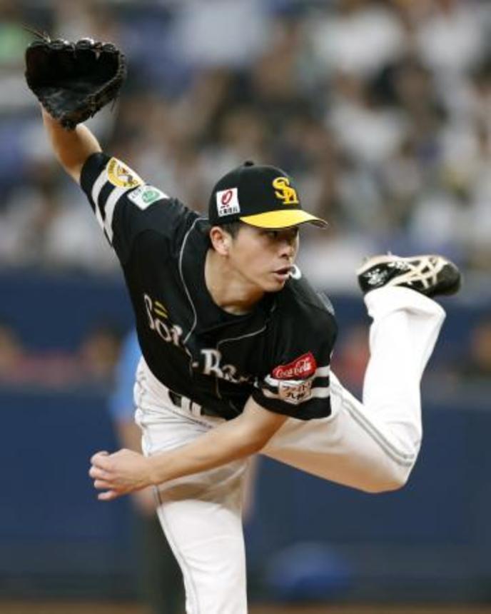 　７回無失点で６勝目を挙げたソフトバンク・大関＝京セラドーム