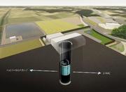 　ニュートリノの性質を調べる中間検出器のイメージ図（高エネルギー加速器研究機構ニュートリノグループ提供）