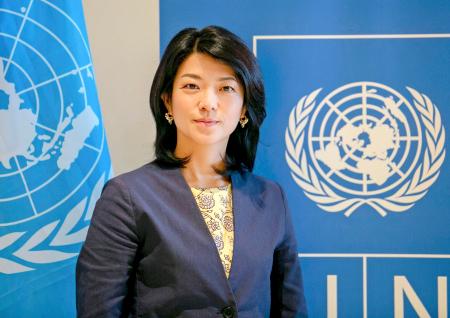 　ＵＮＤＰスリランカ常駐代表の久保田あずさ氏（ＵＮＤＰ提供・共同）