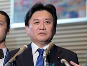 　簗農相の後任に決まり、記者団の取材に応じる自民党の武部新氏＝１５日午前、首相官邸