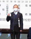組み合わせ抽選会で２６番を引いた大垣日大の主将日比野翔太＝大阪市内