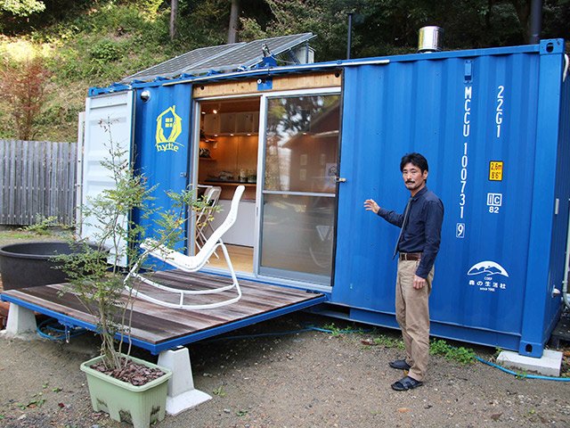 コンテナハウス「ＨＹＴＴＥ（ヒュッテ）」＝可児郡御嵩町御嵩、山の家