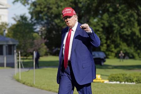 　トランプ米大統領＝２１日、ワシントン（ＡＰ＝共同）