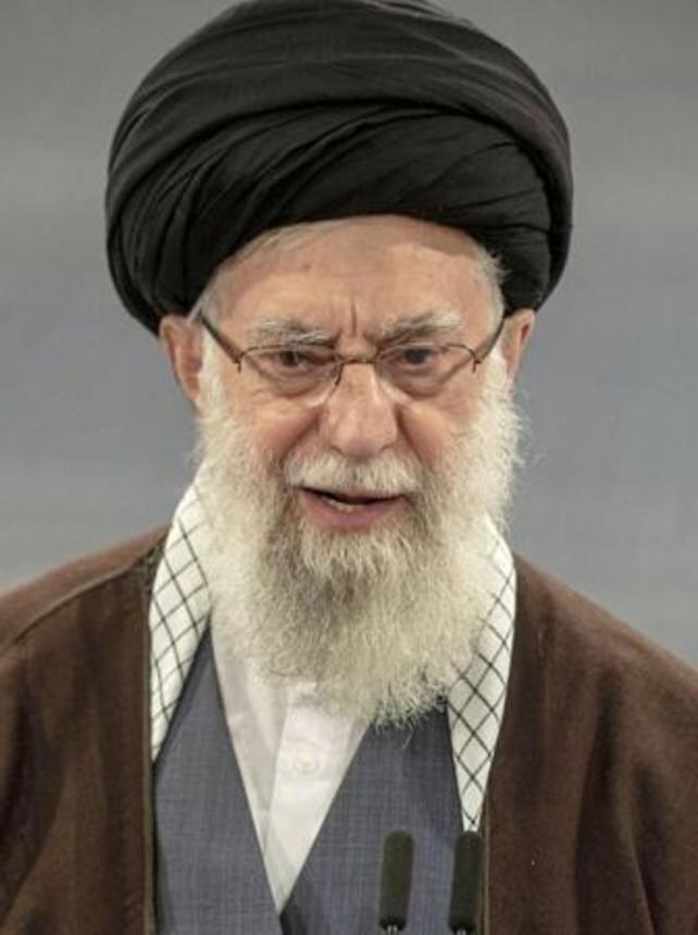 　イランの最高指導者ハメネイ師（ゲッティ＝共同）