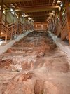 美濃地域最古の連房式登窯「元屋敷窯」＝土岐市泉町久尻、織部の里公園