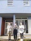 学生らの手で生まれ変わった築３０年の物件＝山県市佐賀