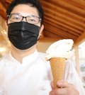 「信長味噌（みそ）ジェラート」＝岐阜市美園町、後藤家