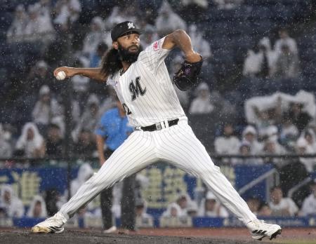 　日本ハム戦に先発したロッテのジャクソン＝ＺＯＺＯマリン