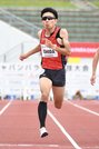 男子１００メートル（上肢障害Ｔ４６）決勝で１１秒１９の大会新記録をマークした石田駆＝長良川競技場