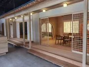 県産材を中心に木材をふんだんに使ったモデルルーム＝中国・上海（丸武木材提供）