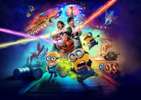 　ＵＳＪの新アトラクション「ミニオン・ハチャメチャ・ミッション〜大悪党への道〜」のイメージ（ユニバーサル・スタジオ・ジャパン提供、ＴＭ　＆　（Ｃ）Ｕｎｉｖｅｒｓａｌ　Ｓｔｕｄｉｏｓ．Ａｌｌ　ｒｉｇｈｔｓ　ｒｅｓｅｒｖｅｄ．／ＭＩＮＩＯＮＳ　ＴＭ　＆　（Ｃ）２０２５　Ｕｎｉｖｅｒｓａｌ　Ｓｔｕｄｉｏｓ．）