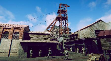 　長崎市の端島の１９７０年代の様子を再現したＣＧ画像（長崎市世界遺産室提供）