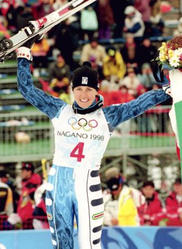 　デボラ・コンパニョーニ＝１９９８年２月、志賀高原東館山