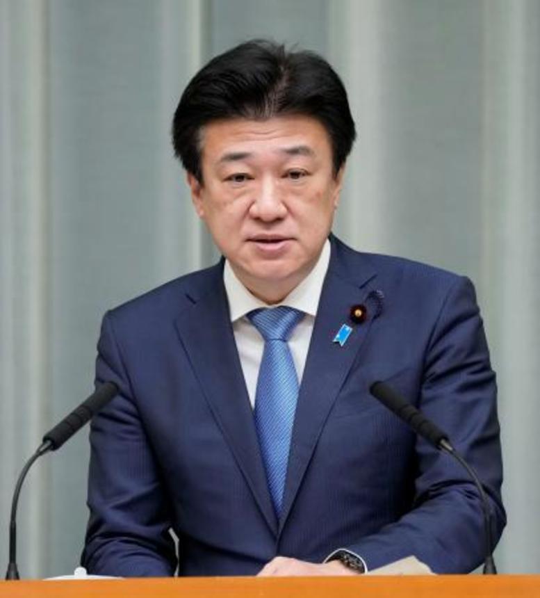 　記者会見する木原官房長官＝５日午前、首相官邸