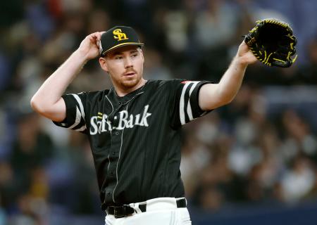 　オリックス戦に先発し好投したソフトバンクのスチュワート＝京セラドーム