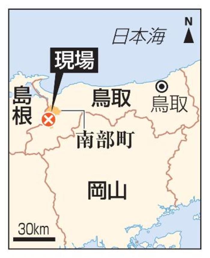 　鳥取県南部町の現場