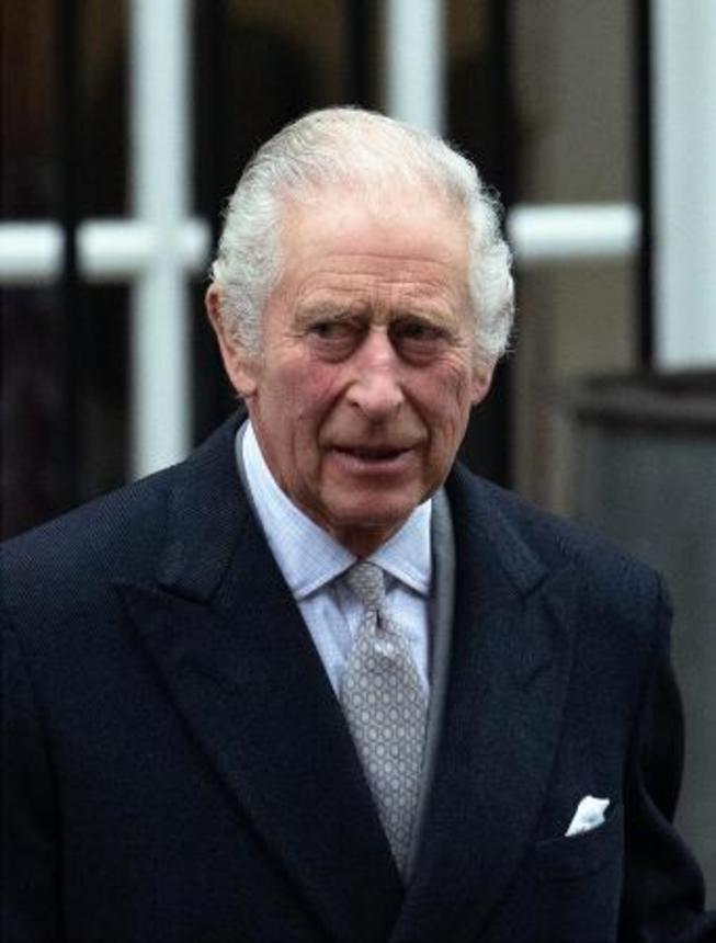 　チャールズ英国王＝２０２４年１月（ゲッティ＝共同）