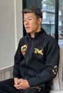 　ＷＢＡフェザー級戦が中止となり、取材に応じる亀田和毅＝１７日、ラスベガス（共同）