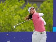 　第１ラウンド、３アンダーで８位の神谷そら＝メモリアルパーク・コース（共同）