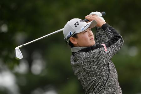 　第２ラウンド、通算３アンダーで３４位の岩井明愛＝ブライズフィールドＣＣ（共同）