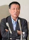 　記者会見する漫画家の車田正美さん＝２日午前、東京都千代田区