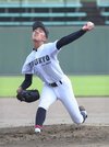 中京×帝京大可児＝力投する中京の先発瀬戸＝長良川