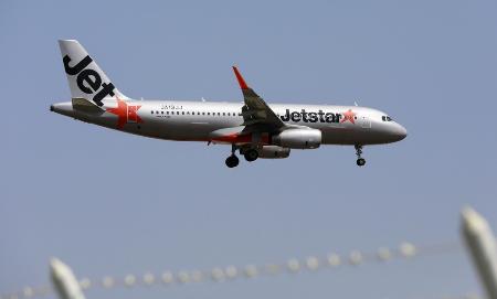 　ジェットスター・ジャパンのエアバスＡ３２０＝２０２４年３月、福岡市