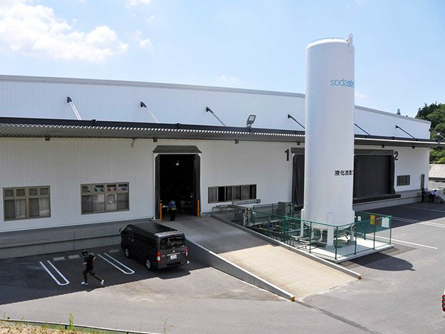 ソーダストリームが整備した土岐充填工場＝土岐市鶴里町柿野