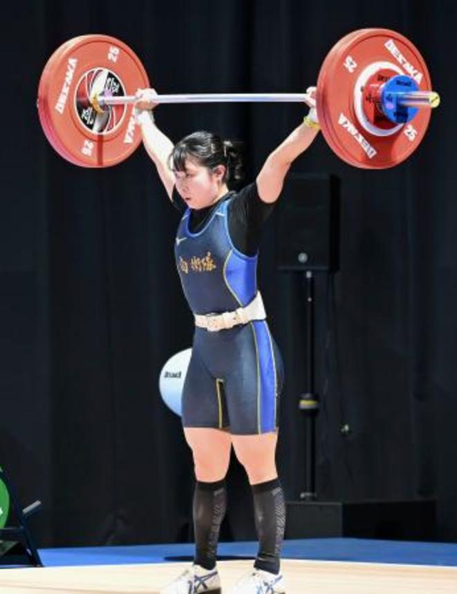 　女子５３キロ級　優勝した安部希美＝名古屋市吹上ホール
