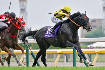 　第７５回安田記念を制した川田将雅騎乗のジャンタルマンタル＝東京競馬場