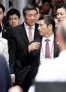 　中国のナショナルデー式典後に中国館を訪れた何立峰副首相＝１１日午後、大阪市此花区の夢洲