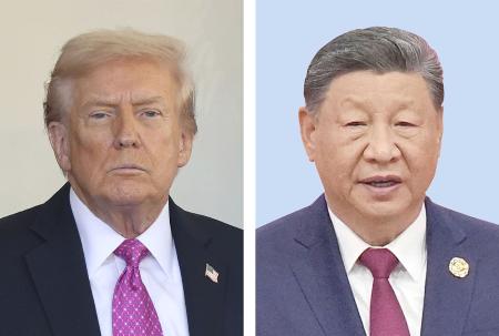 　トランプ米大統領（ゲッティ＝共同）、中国の習近平国家主席
