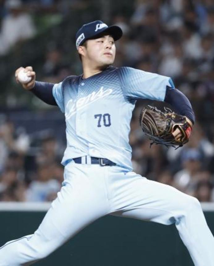 　ロッテ戦に先発した西武・豆田＝ベルーナドーム