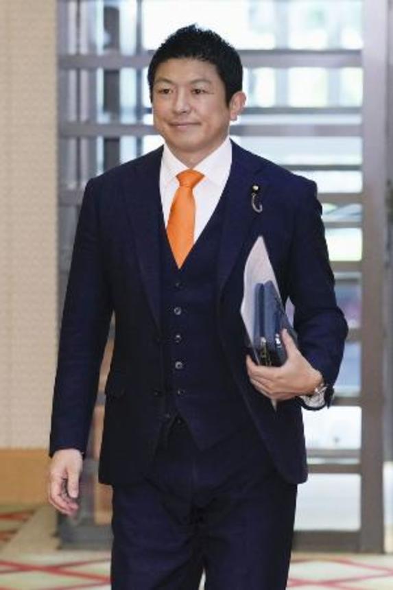 　参政党の神谷代表＝１５日