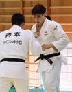 　柔道のＧＳ東京大会に向け練習する村尾三四郎＝味の素ナショナルトレーニングセンター