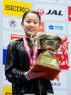 　女子個人総合で初優勝した西山実沙＝高崎アリーナ