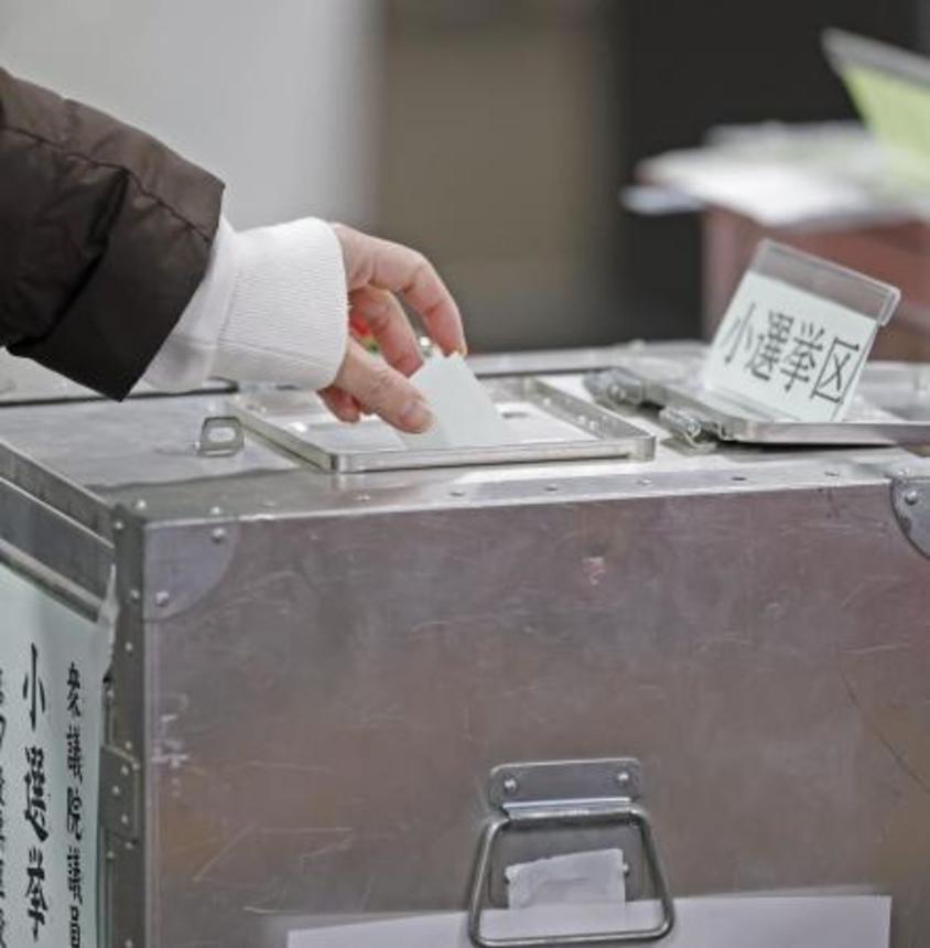 　衆院選で投票する有権者＝８日、東京都内