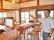 古民家を改装して立ち上げたレンタルスペースを紹介する髙橋一浩さん＝池田町田畑