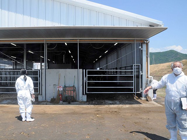 完成した産業動物臨床実習施設＝岐阜市柳戸、岐阜大
