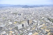 岐阜県庁上空から