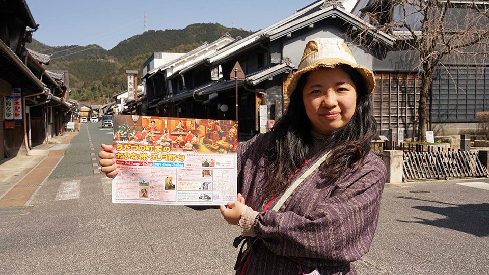 ２０日の計六つのイベントをＰＲする小椋唯さん＝美濃市加治屋町