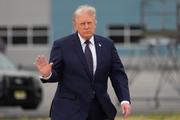 　トランプ米大統領＝２２日、米ニュージャージー州モリスタウン（ＡＰ＝共同）