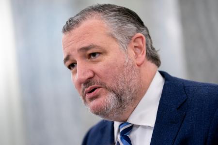 　米テキサス州選出の共和党のクルーズ上院議員＝１０日、ワシントン（ＡＰ＝共同）