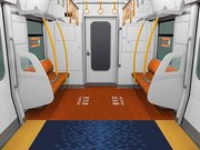 優先席の床面が色分けされた「３１５系」の車内デザイン（ＪＲ東海提供）